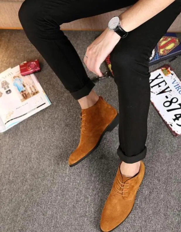 West Louis Leather Retro Desert Style Boots