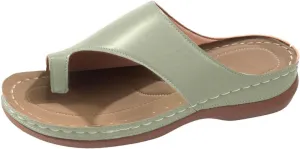 Womens Orthopedic Sandals Comfortable Arch Support Platform Wedge Sandals, Summer Dressy Ring Toe Orthopedic Flip Flop Casual Bunion Breathable Shoes Slip on Walking Slippers